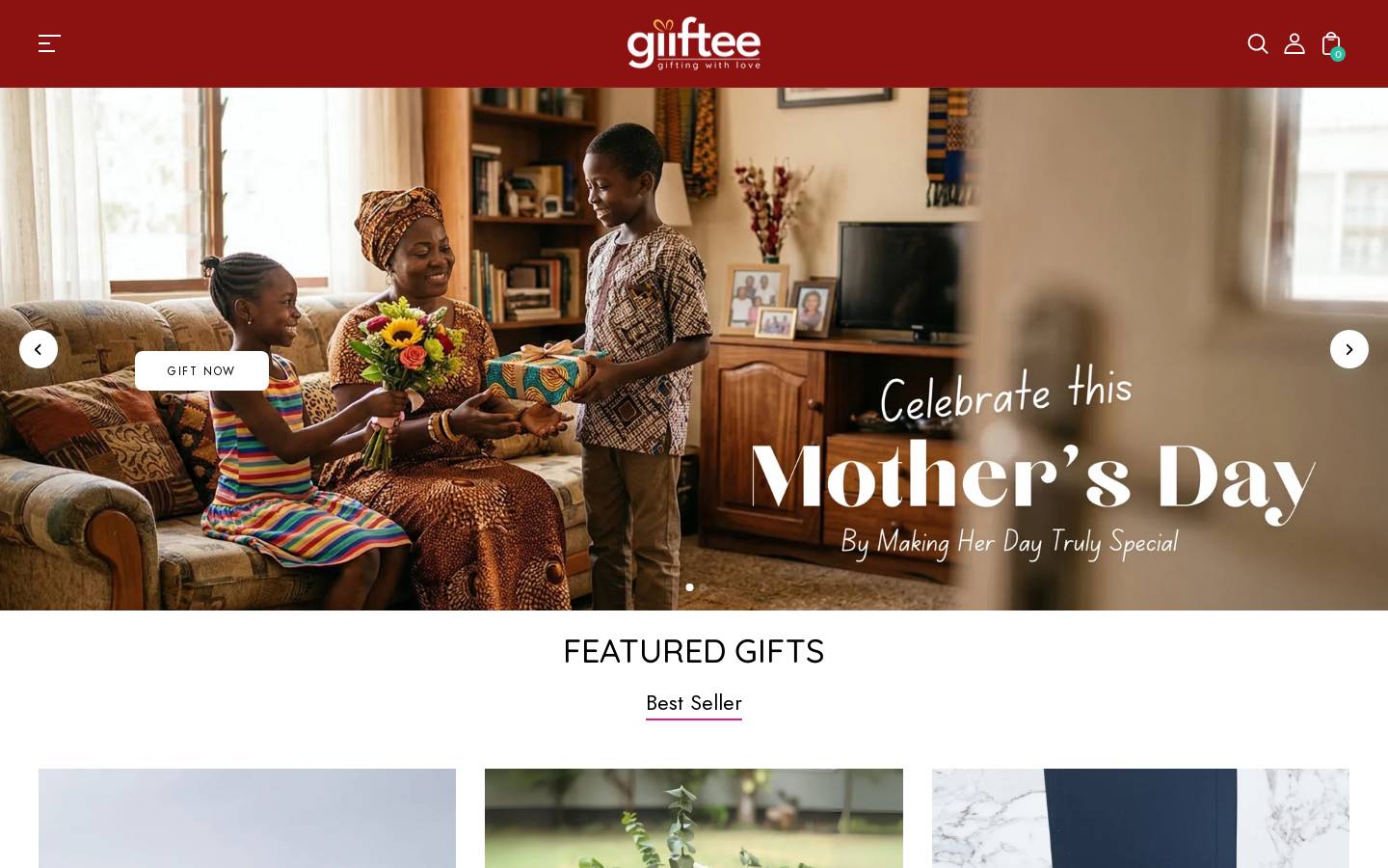 giiftee.com homepage screenshot