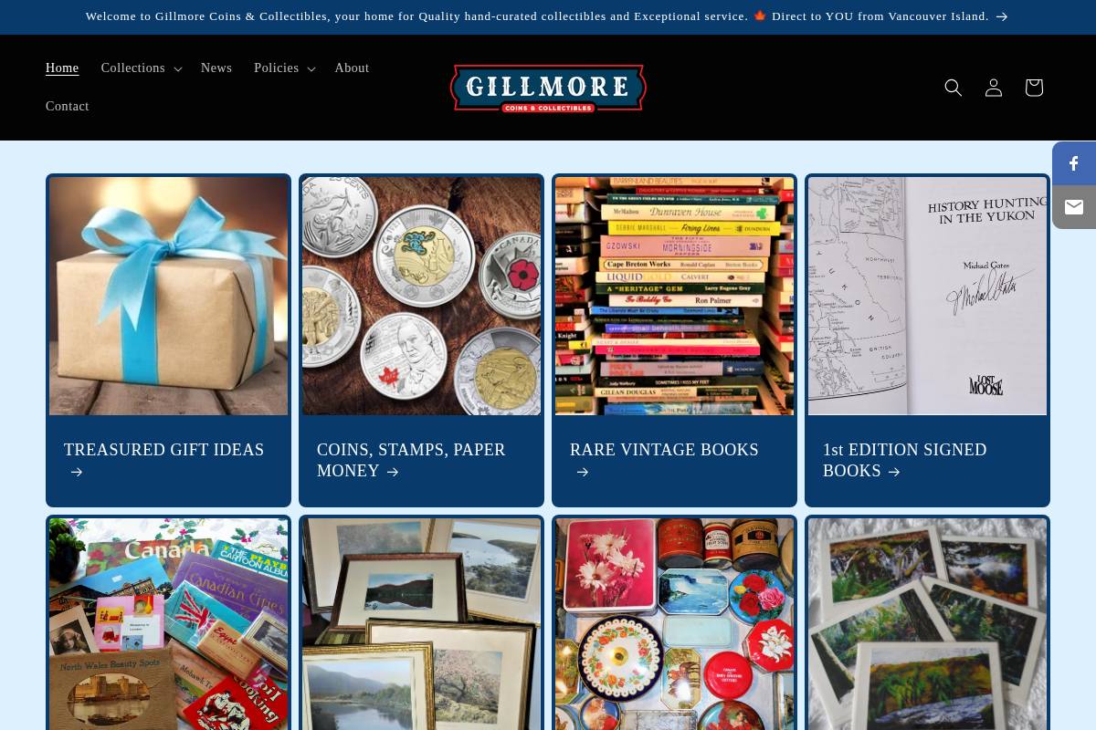 gillmore.ca homepage screenshot