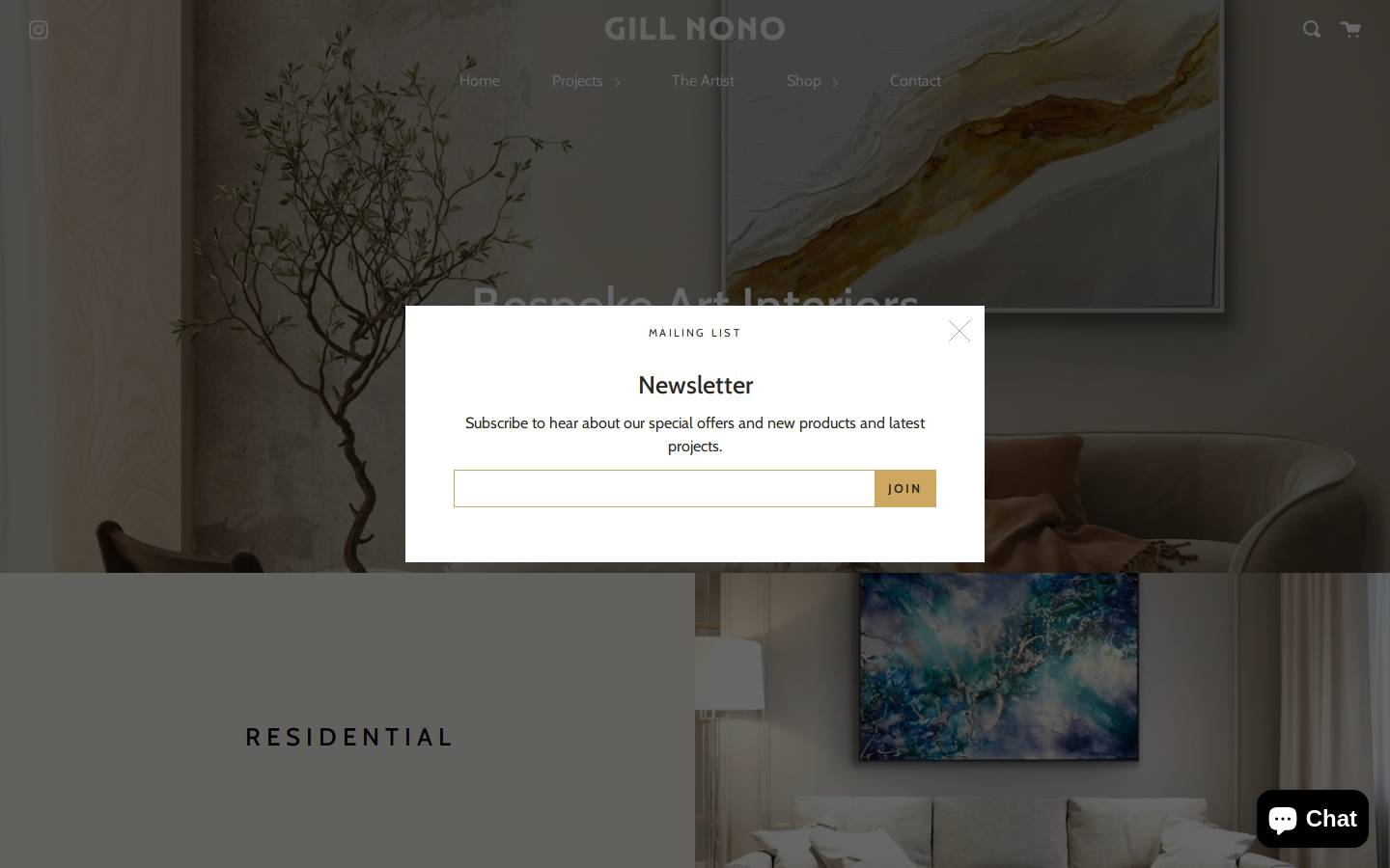 gillnono.com homepage screenshot