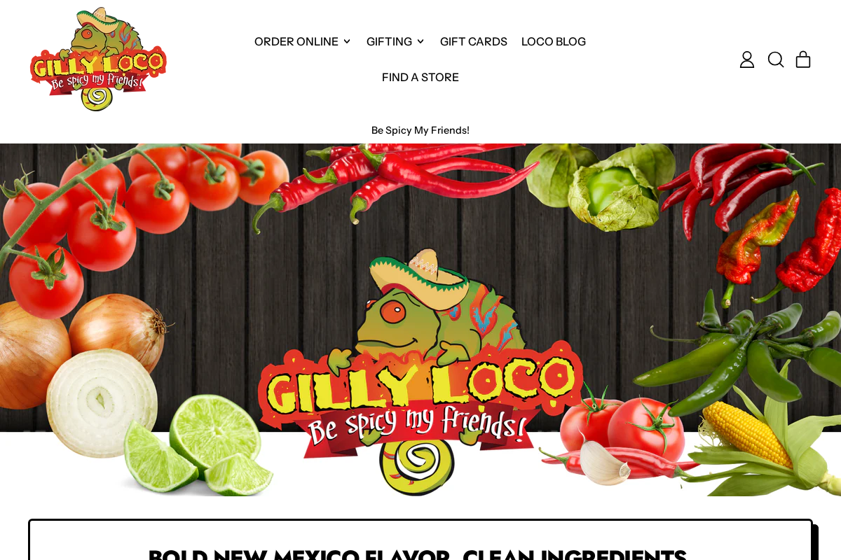 gillyloco.com homepage screenshot