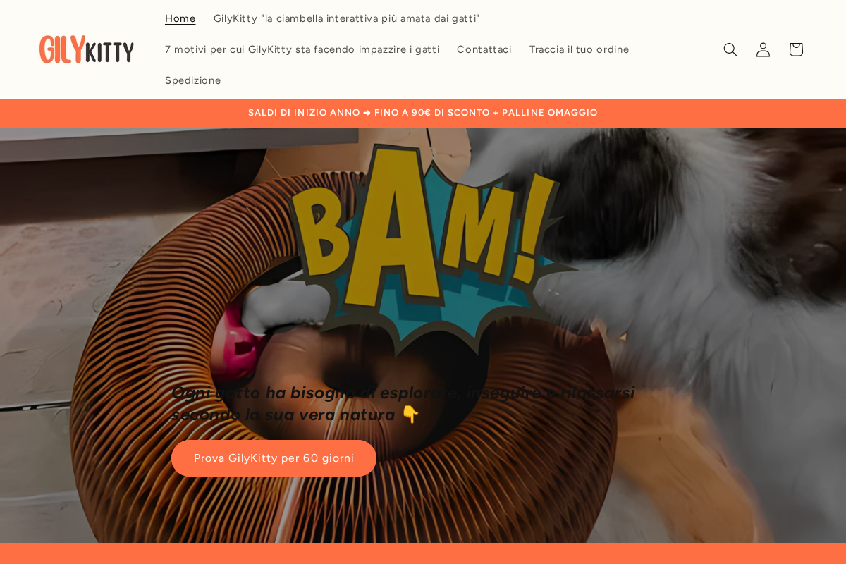 Gily Italia homepage screenshot