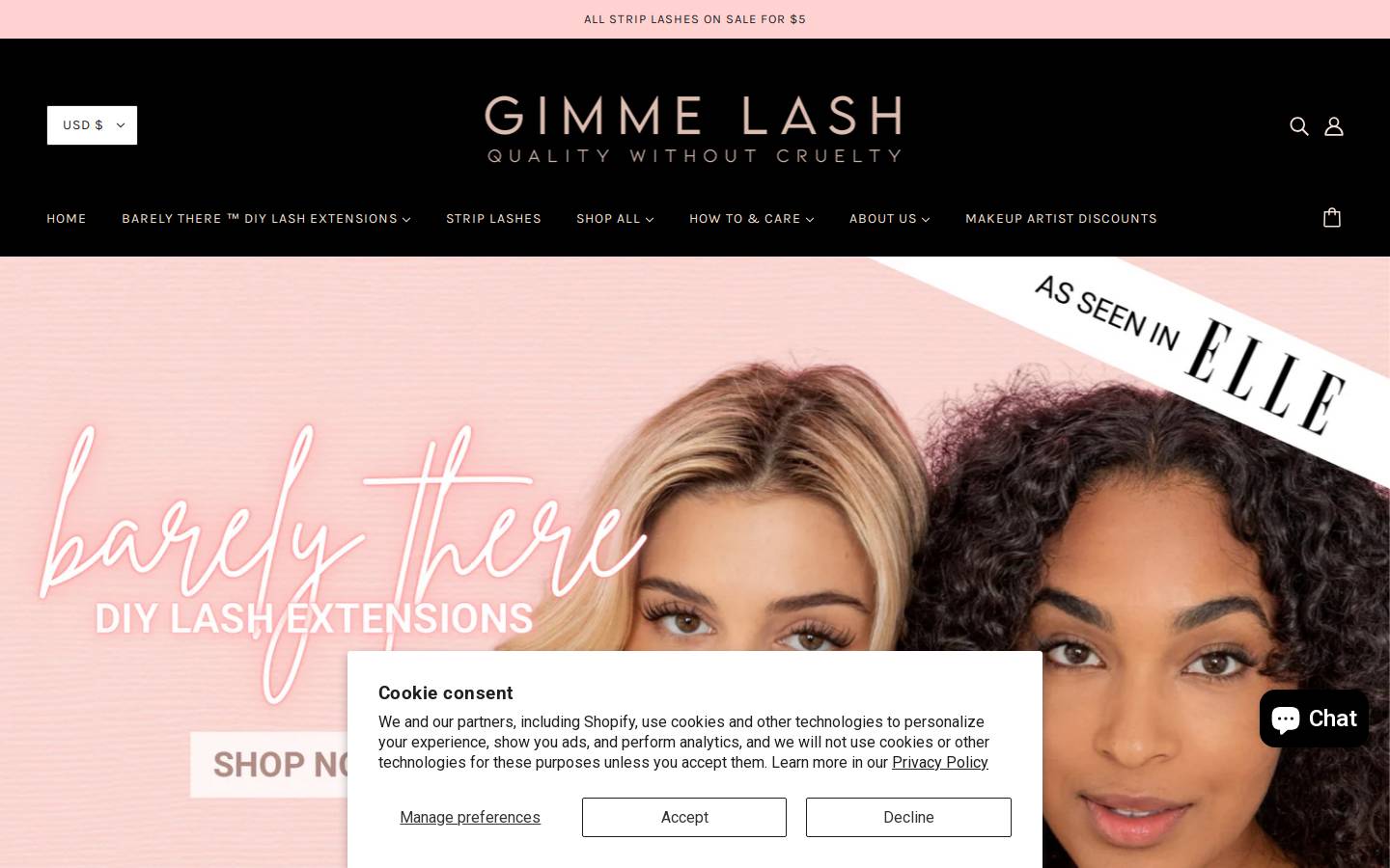 gimmelash.com homepage screenshot