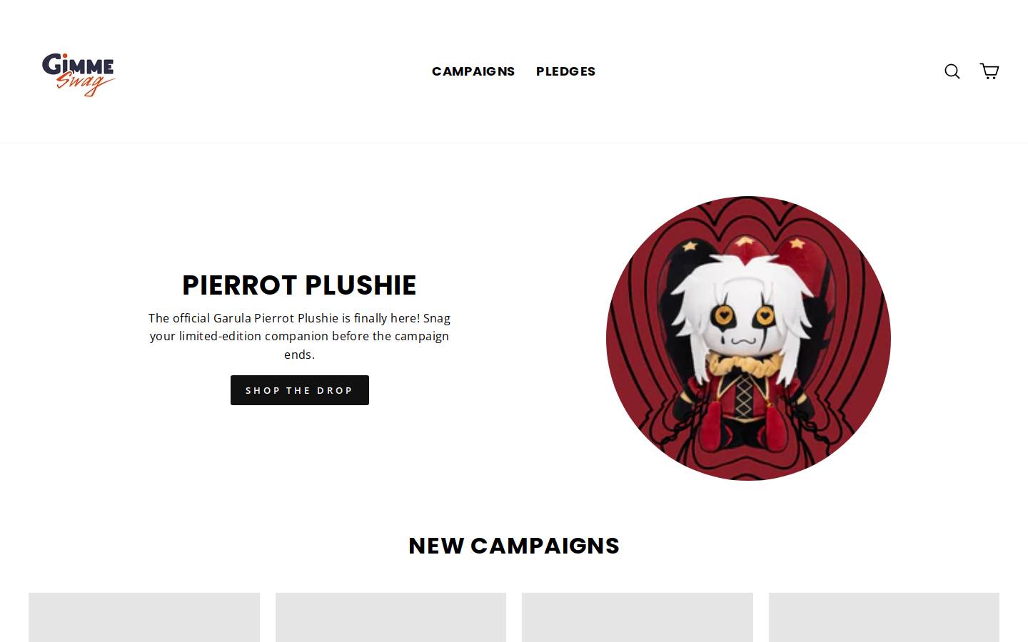 gimmeswag.com homepage screenshot