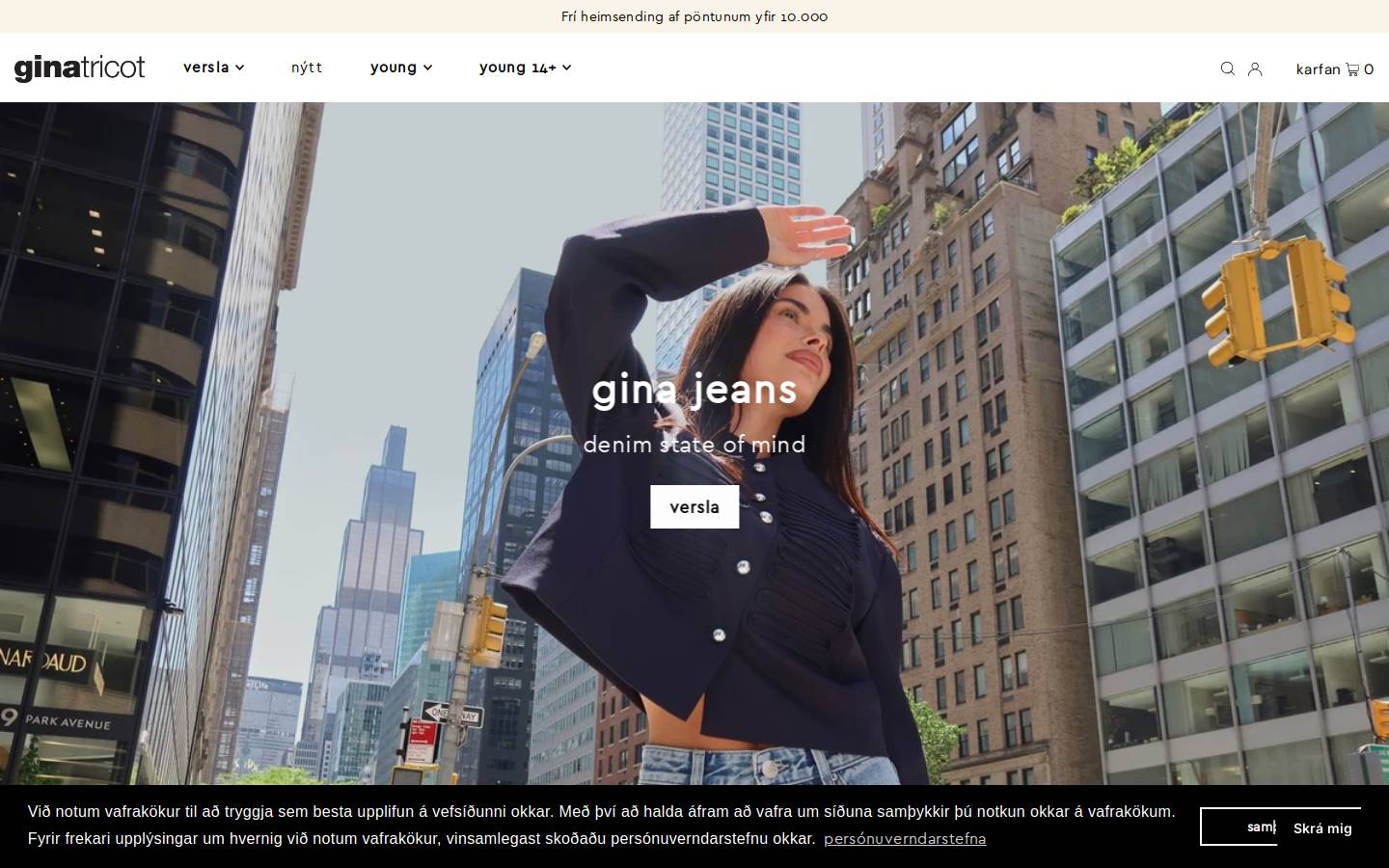 Gina Tricot AB homepage screenshot