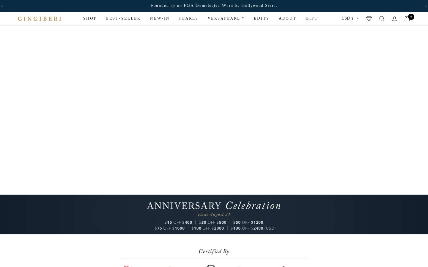 Gingiberi homepage screenshot