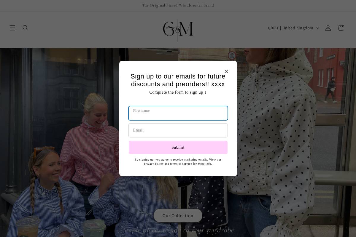 ginnyandme.com homepage screenshot
