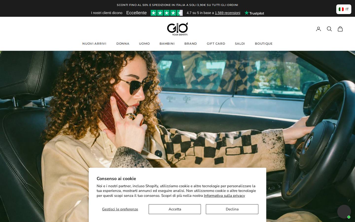 Gio Your Identity homepage screenshot