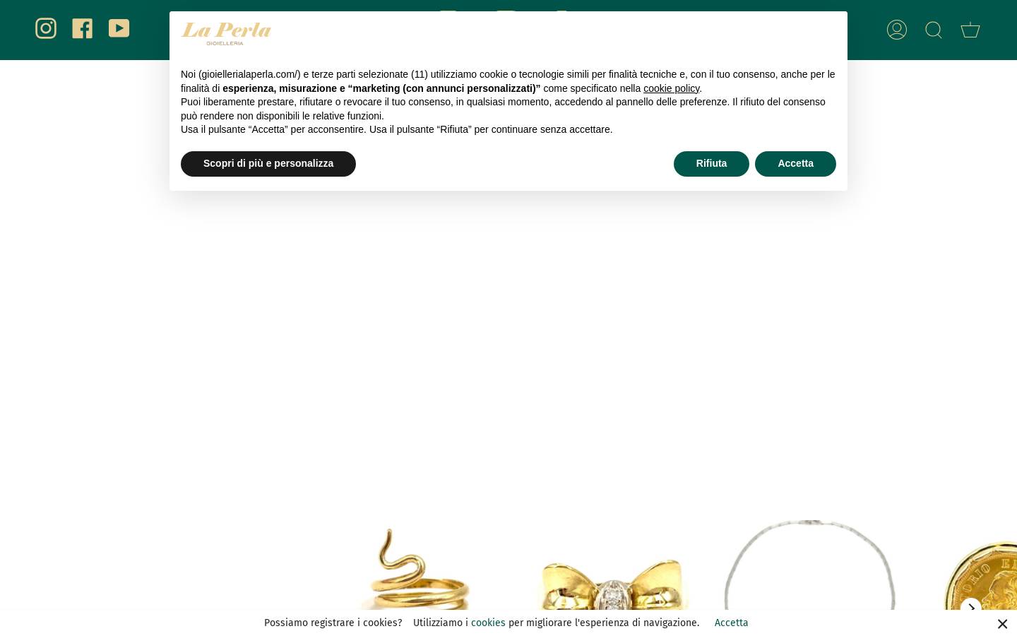 Gioielleria La Perla homepage screenshot