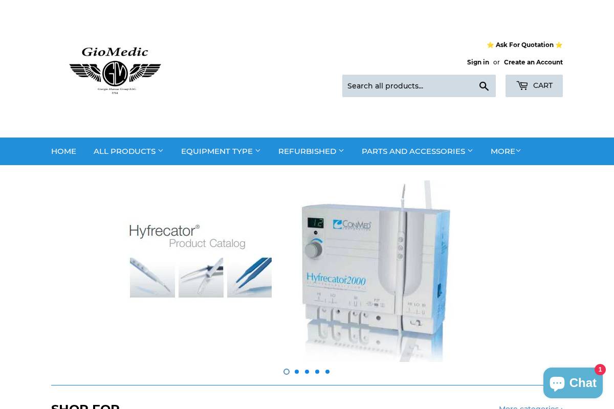 giomedic.com homepage screenshot