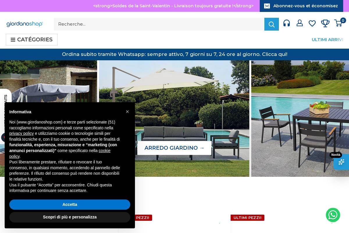 Giordanoshop homepage screenshot