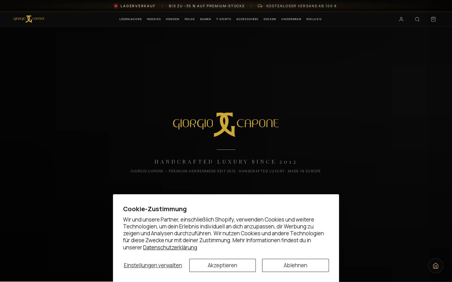 Giorgio Capone homepage screenshot