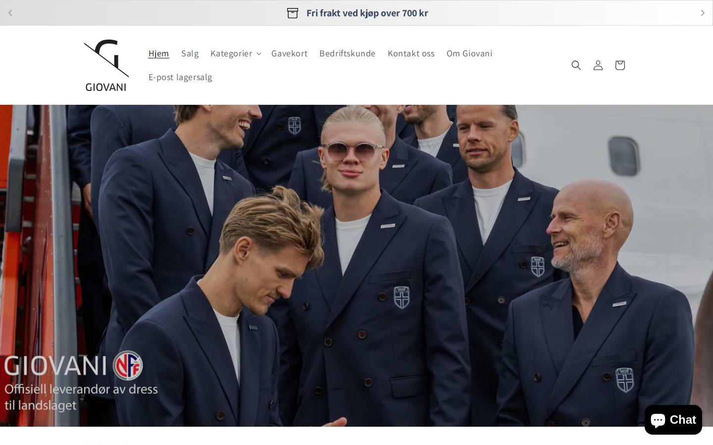 giovani.no homepage screenshot