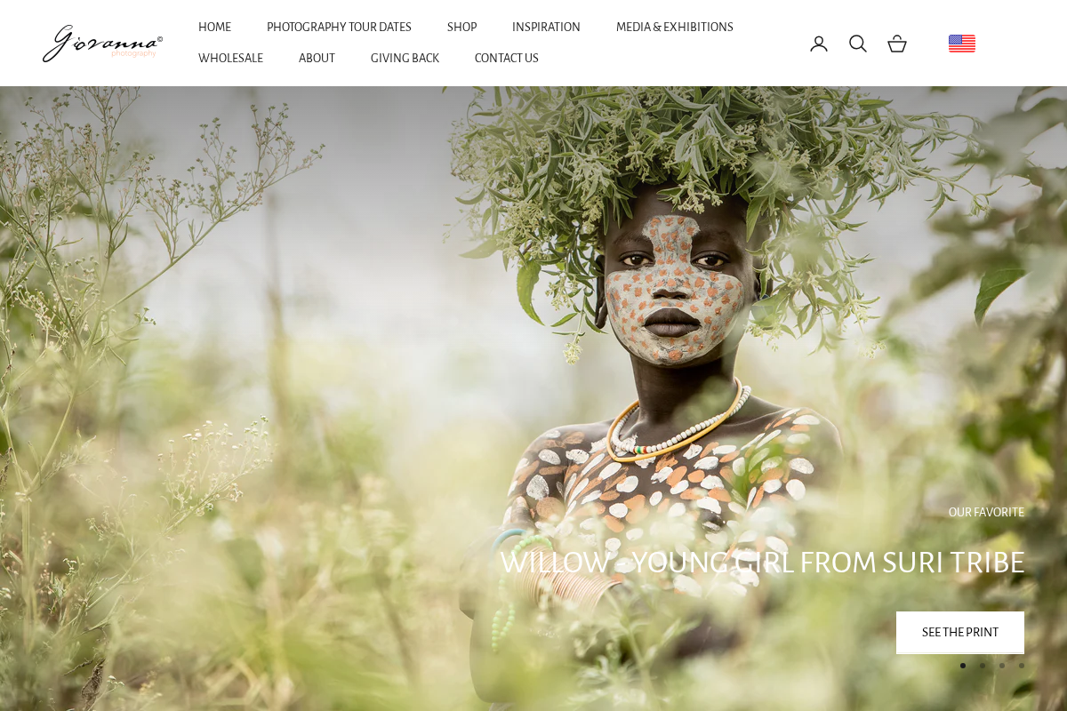 Giovanna Photography homepage screenshot