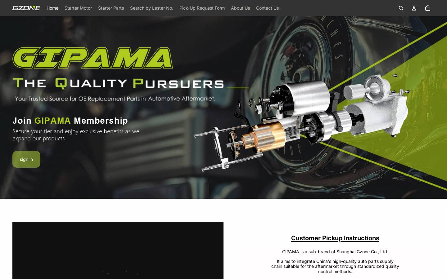gipama.com homepage screenshot