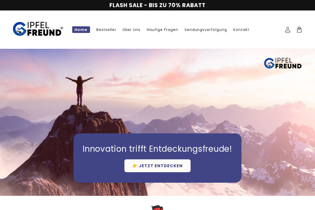 Gipfelfreund homepage screenshot