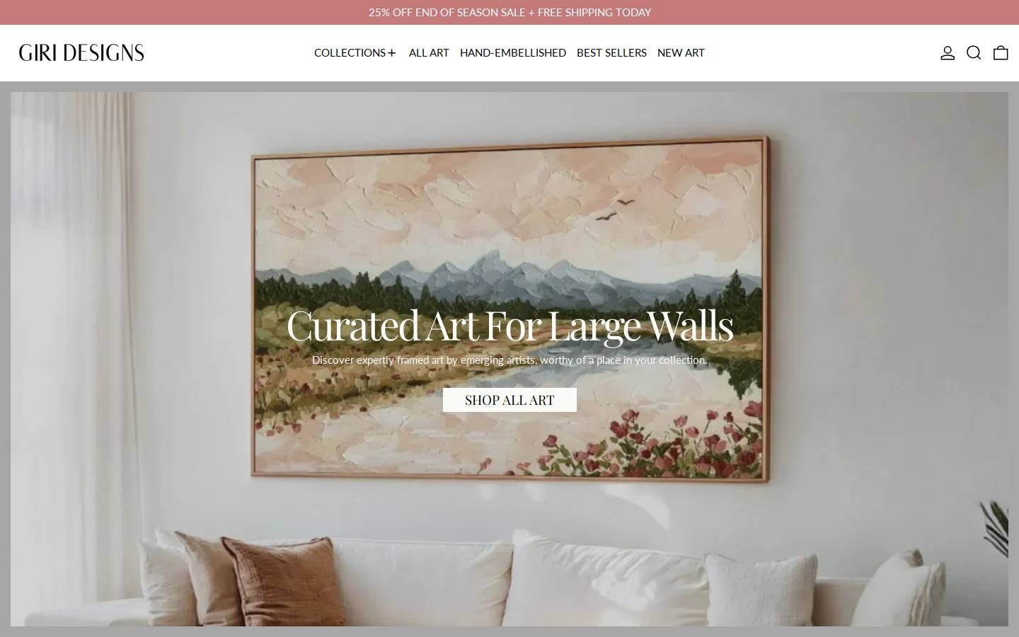 giridesigns.com homepage screenshot