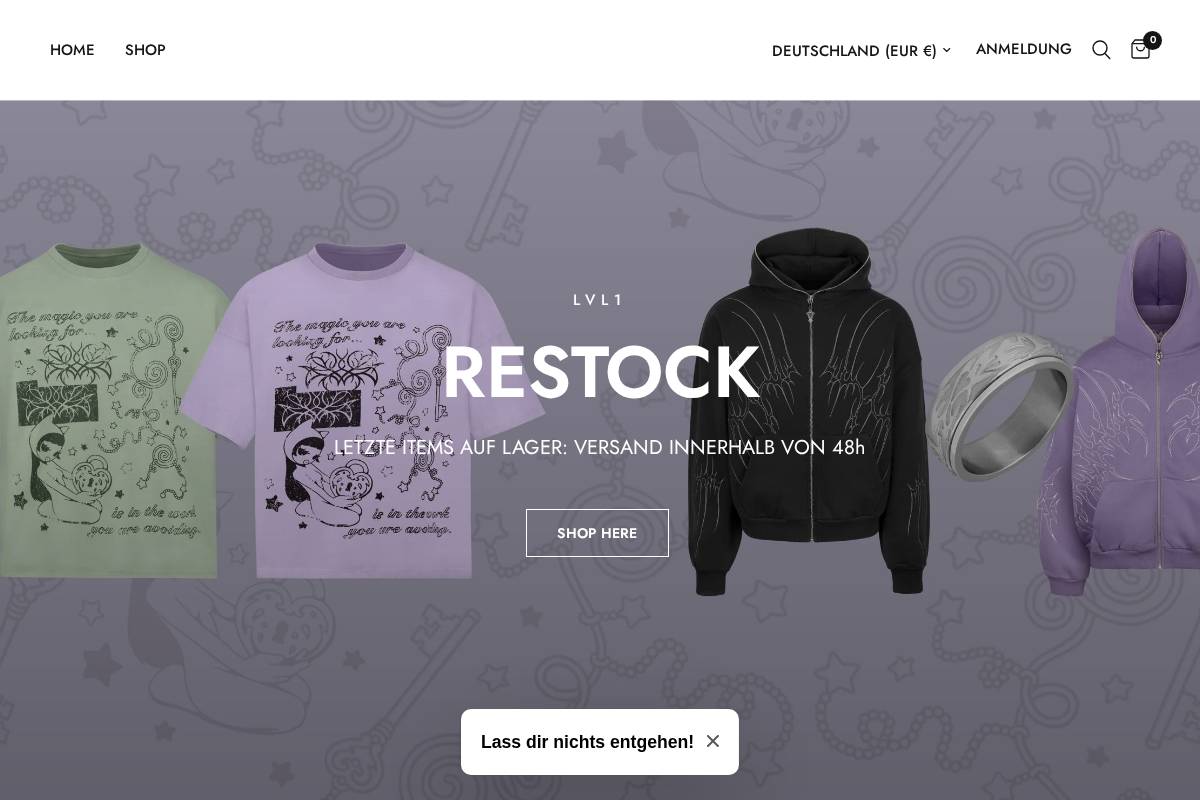 girlcave.shop homepage screenshot