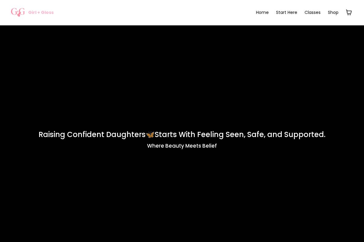 girlplusgloss.com homepage screenshot