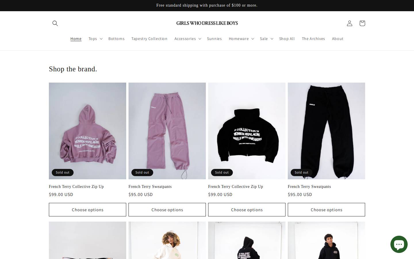 girlswhodresslikeboys.com homepage screenshot