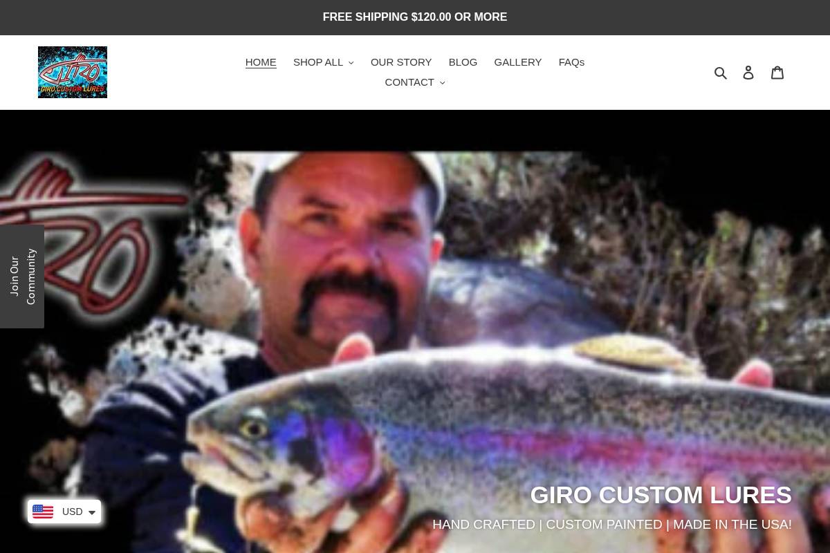 girolures.com homepage screenshot