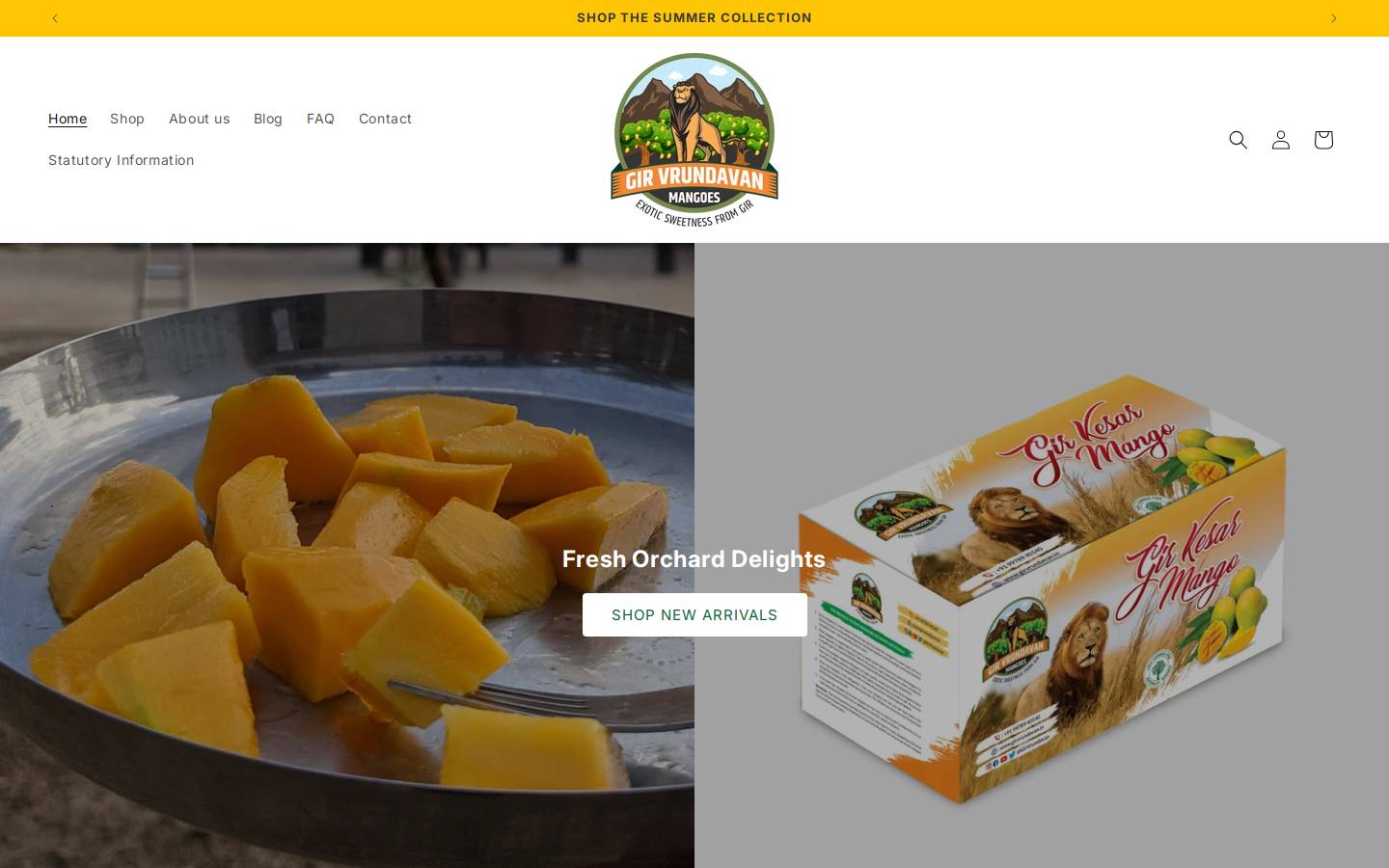 girvrundavan.in homepage screenshot