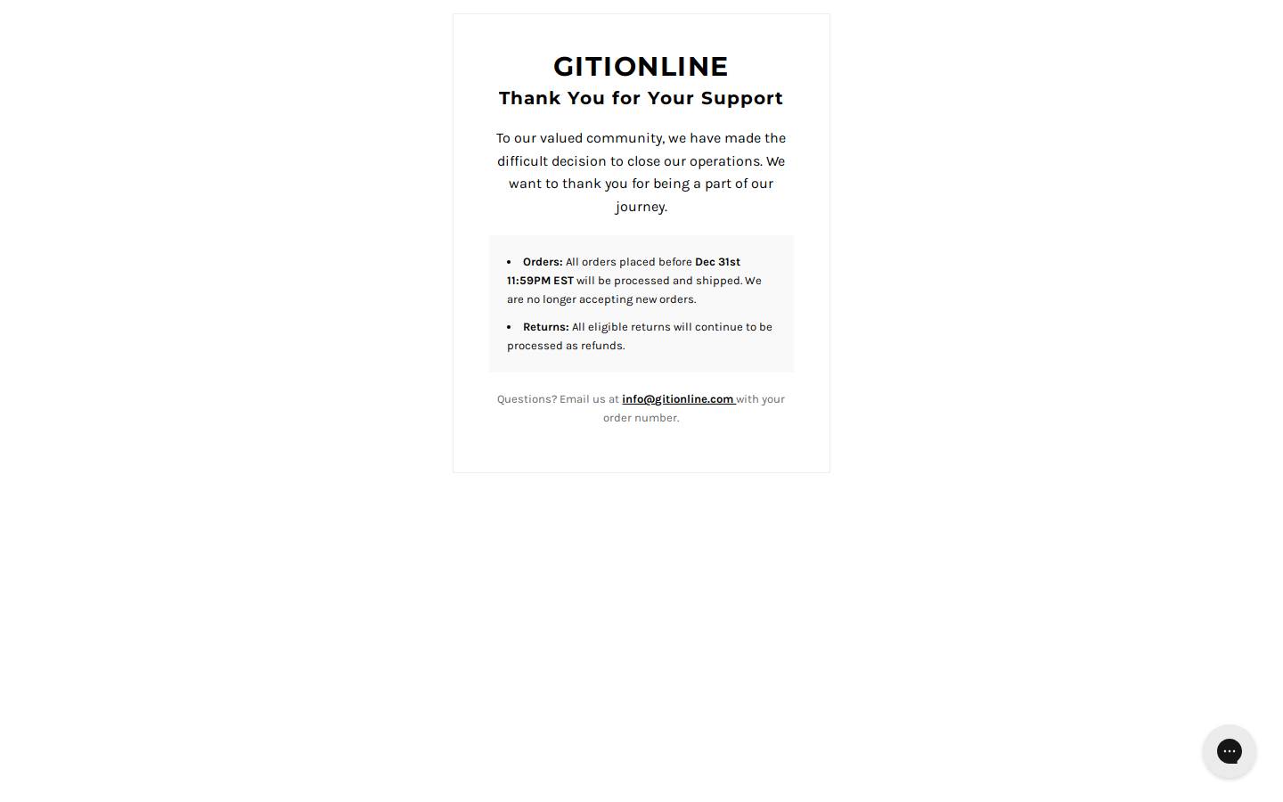 Giti Online homepage screenshot
