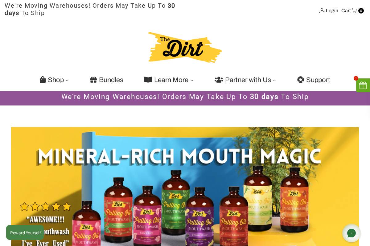 givemethedirt.com homepage screenshot