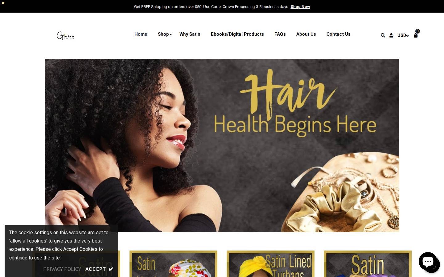 givencrown.com homepage screenshot
