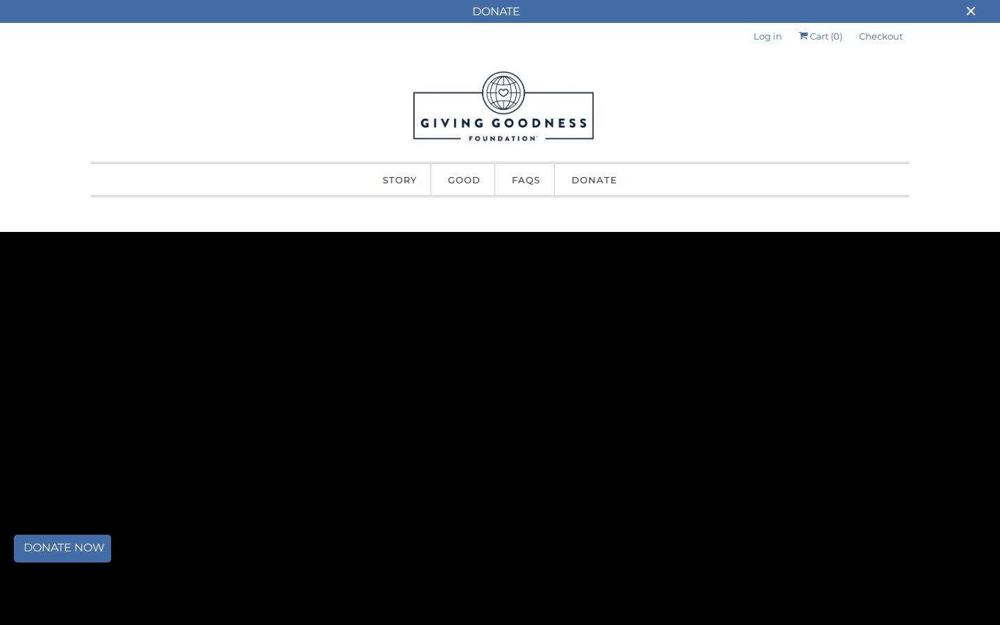 givinggoodnessfoundation.org homepage screenshot
