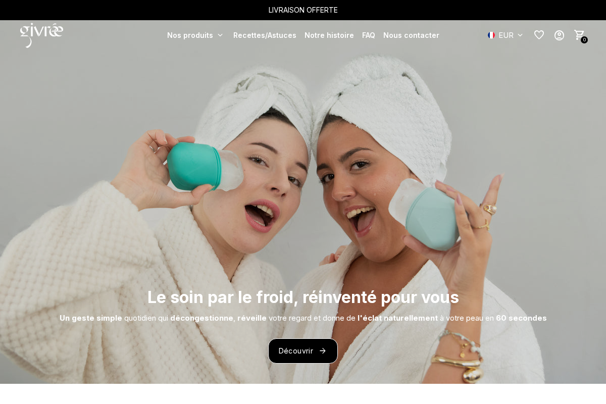 Givrée homepage screenshot
