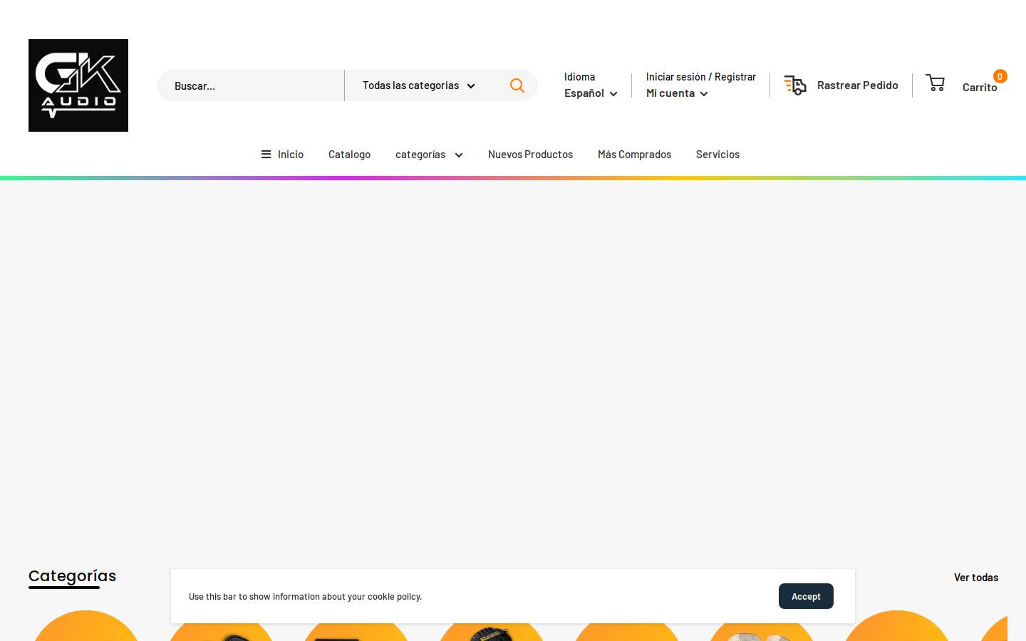 gkaudio.es homepage screenshot