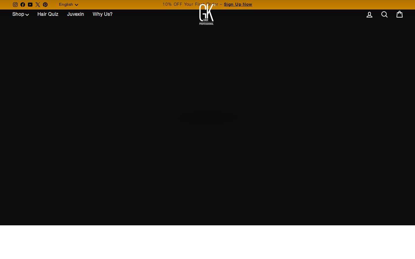 Gkhair homepage screenshot