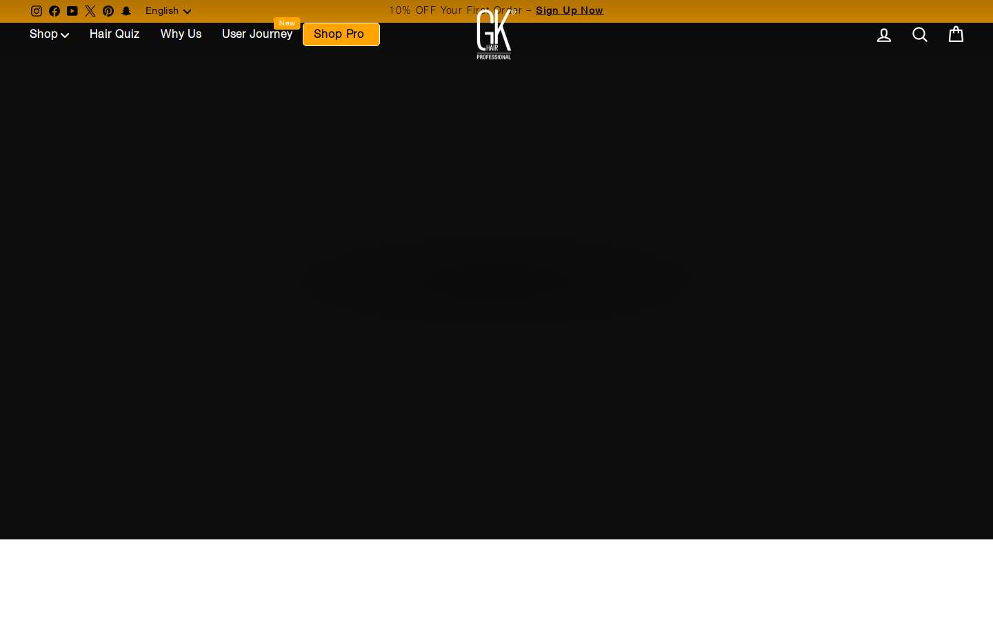 GKhair homepage screenshot