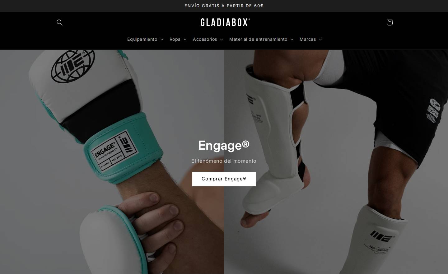 gladiabox.com homepage screenshot