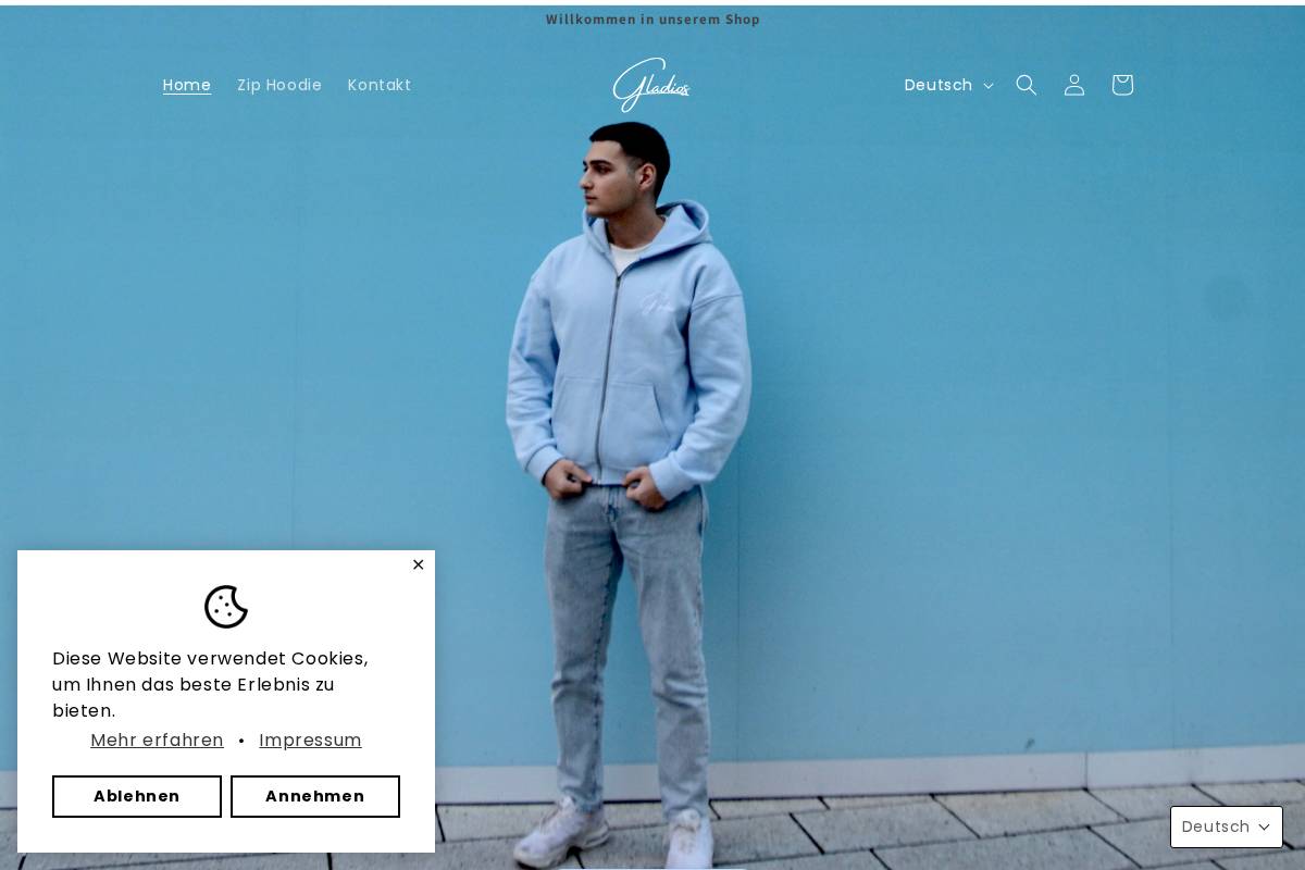 gladios.de homepage screenshot