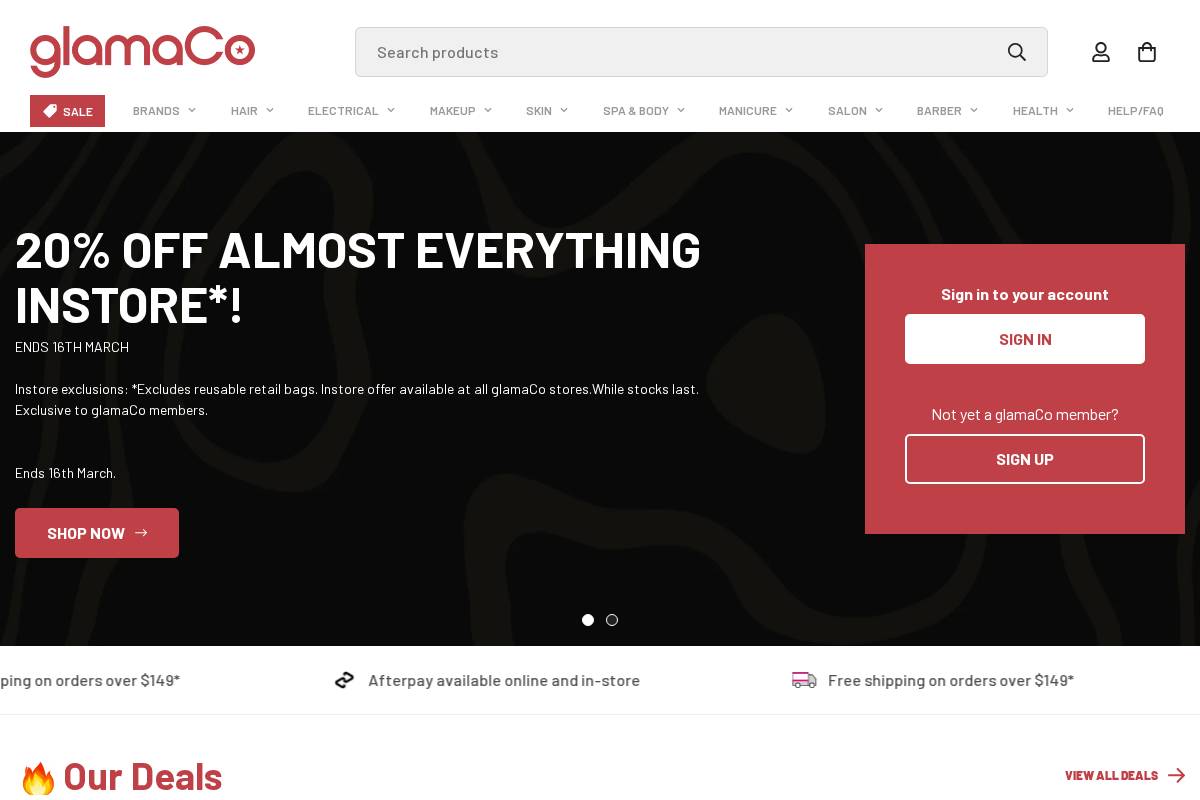 glama.co homepage screenshot