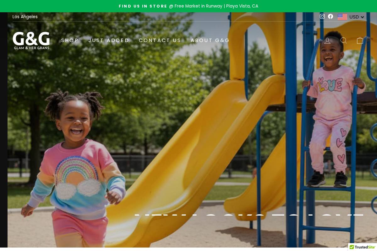 glamandhergrans.com homepage screenshot