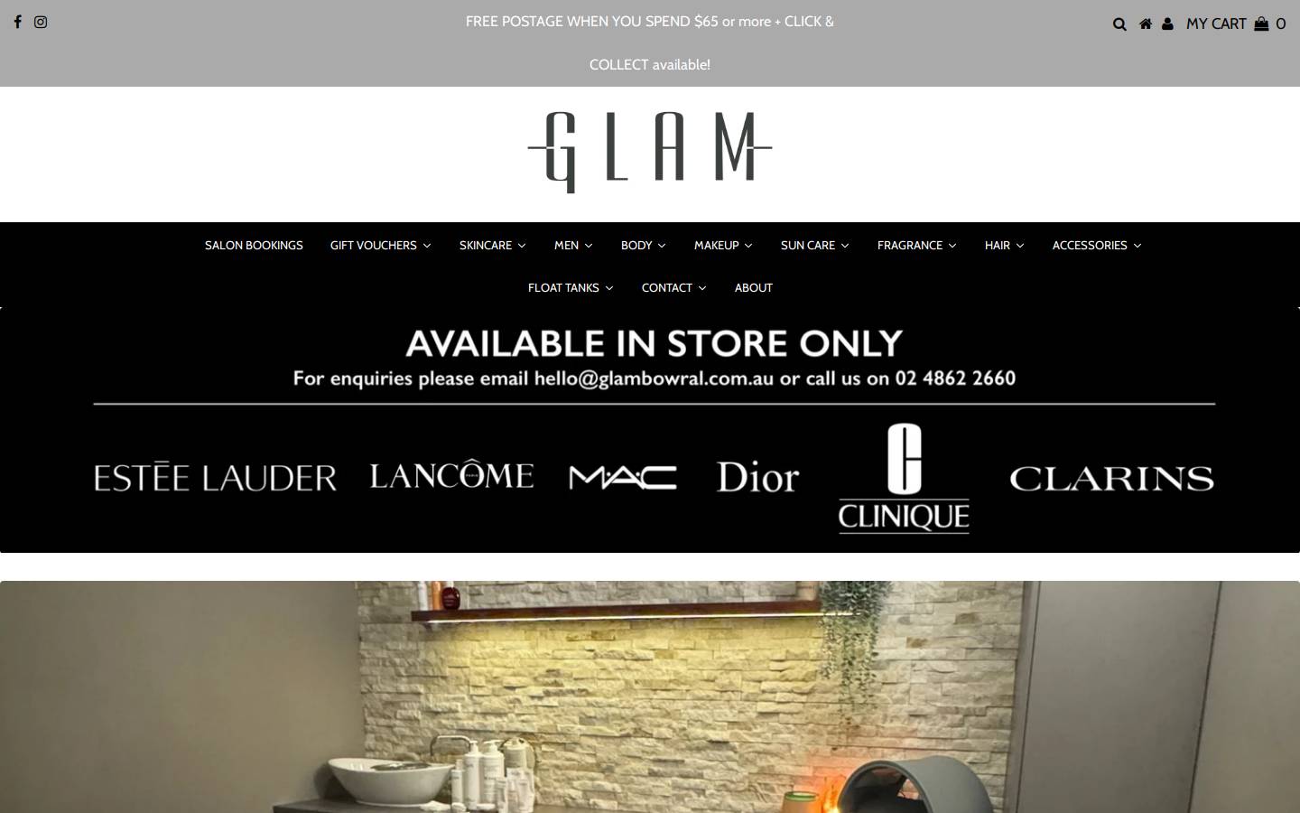 glambowral.com.au homepage screenshot