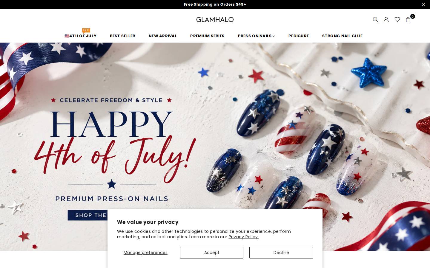 GLAMHALO homepage screenshot