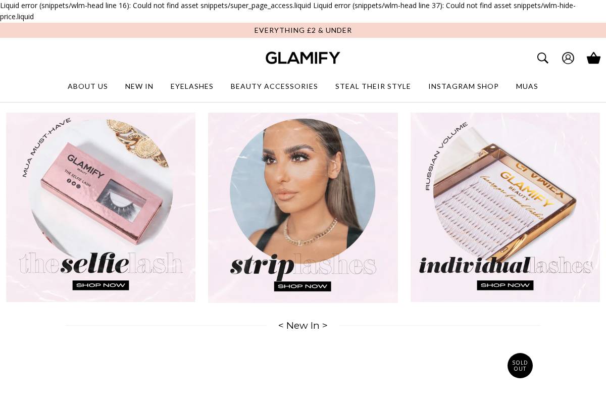 Glamifybeauty homepage screenshot