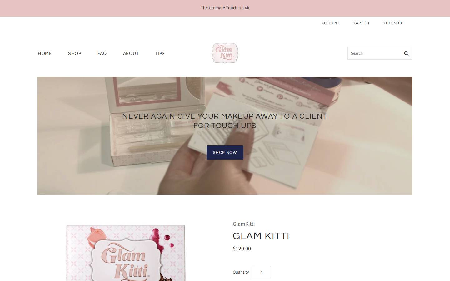 glamkitti.com homepage screenshot