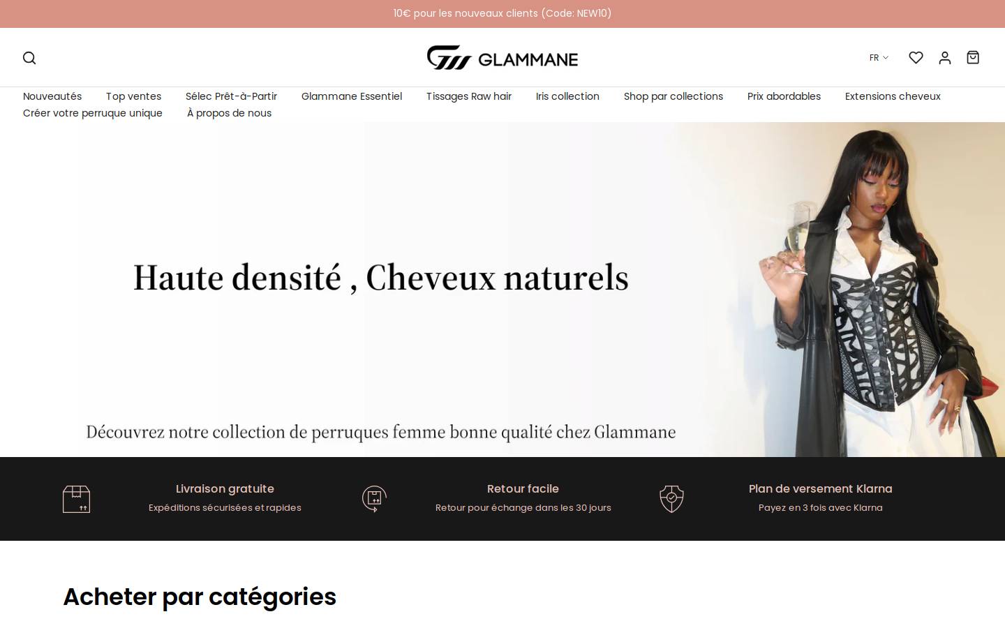 Glammane homepage screenshot