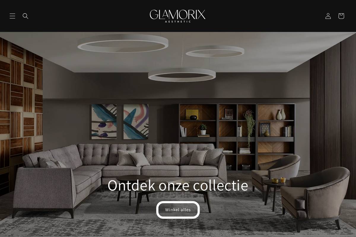 Glamorixshop homepage screenshot