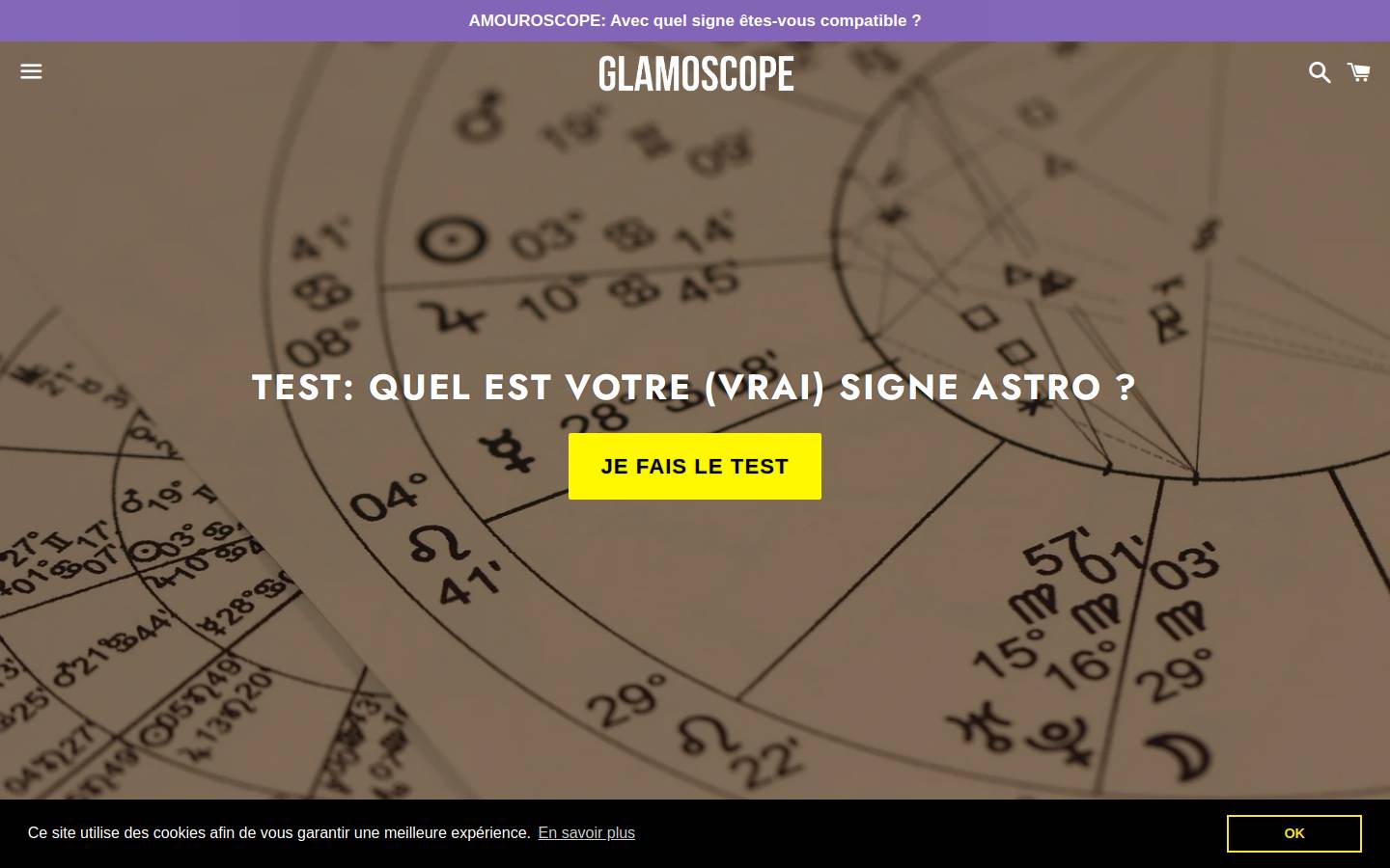 glamoscope.agency homepage screenshot