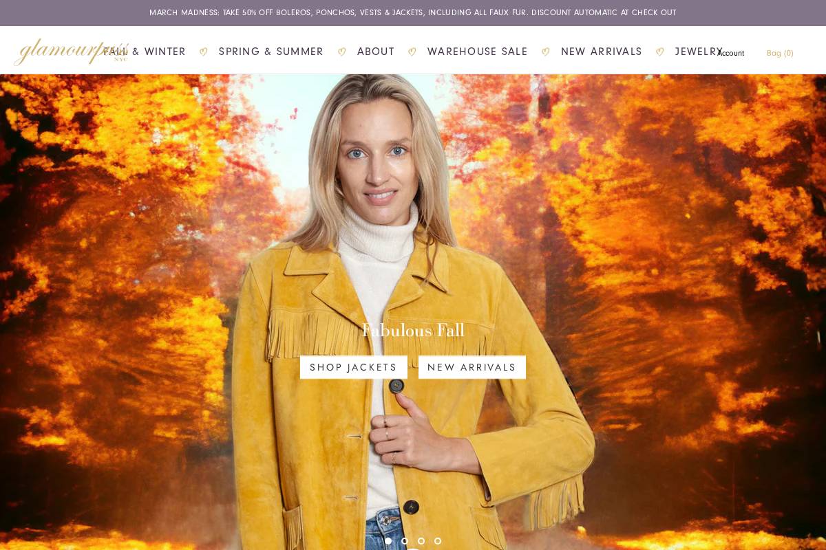 glamourpussnyc.com homepage screenshot