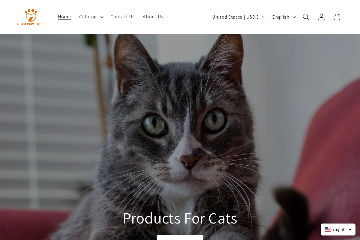 Glampawstore homepage screenshot