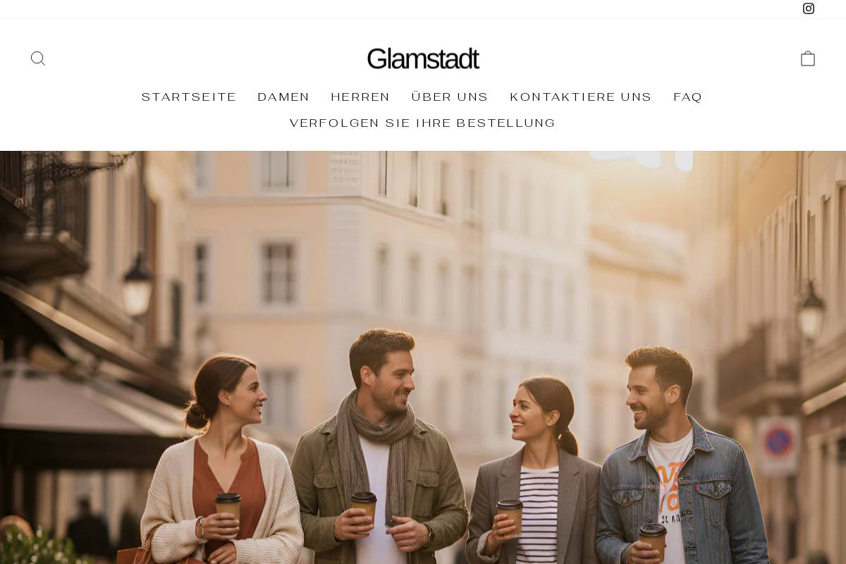 Glamstadt homepage screenshot