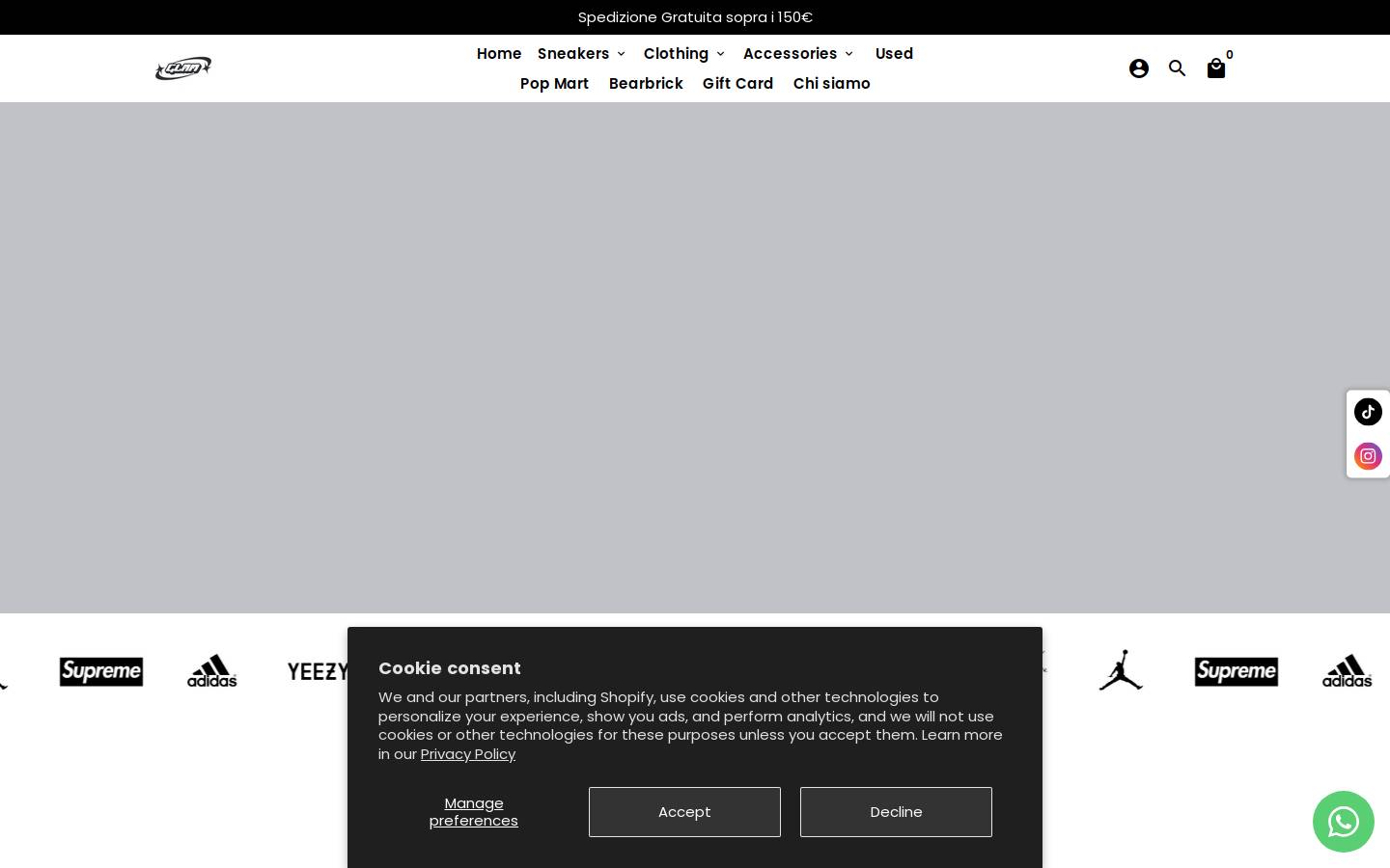 Glam Store - Streetwear & Sneakers homepage screenshot
