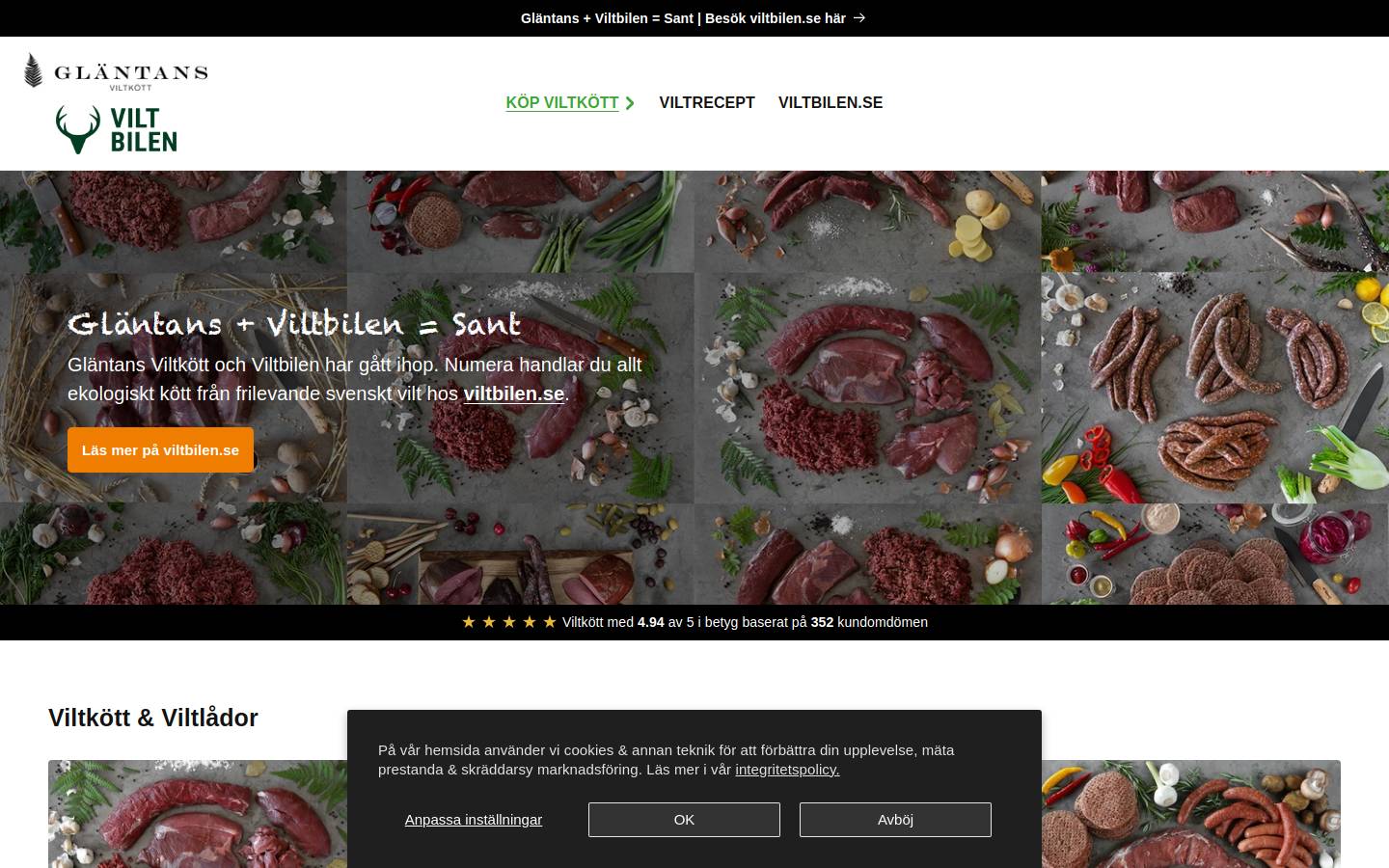 glantans.com homepage screenshot