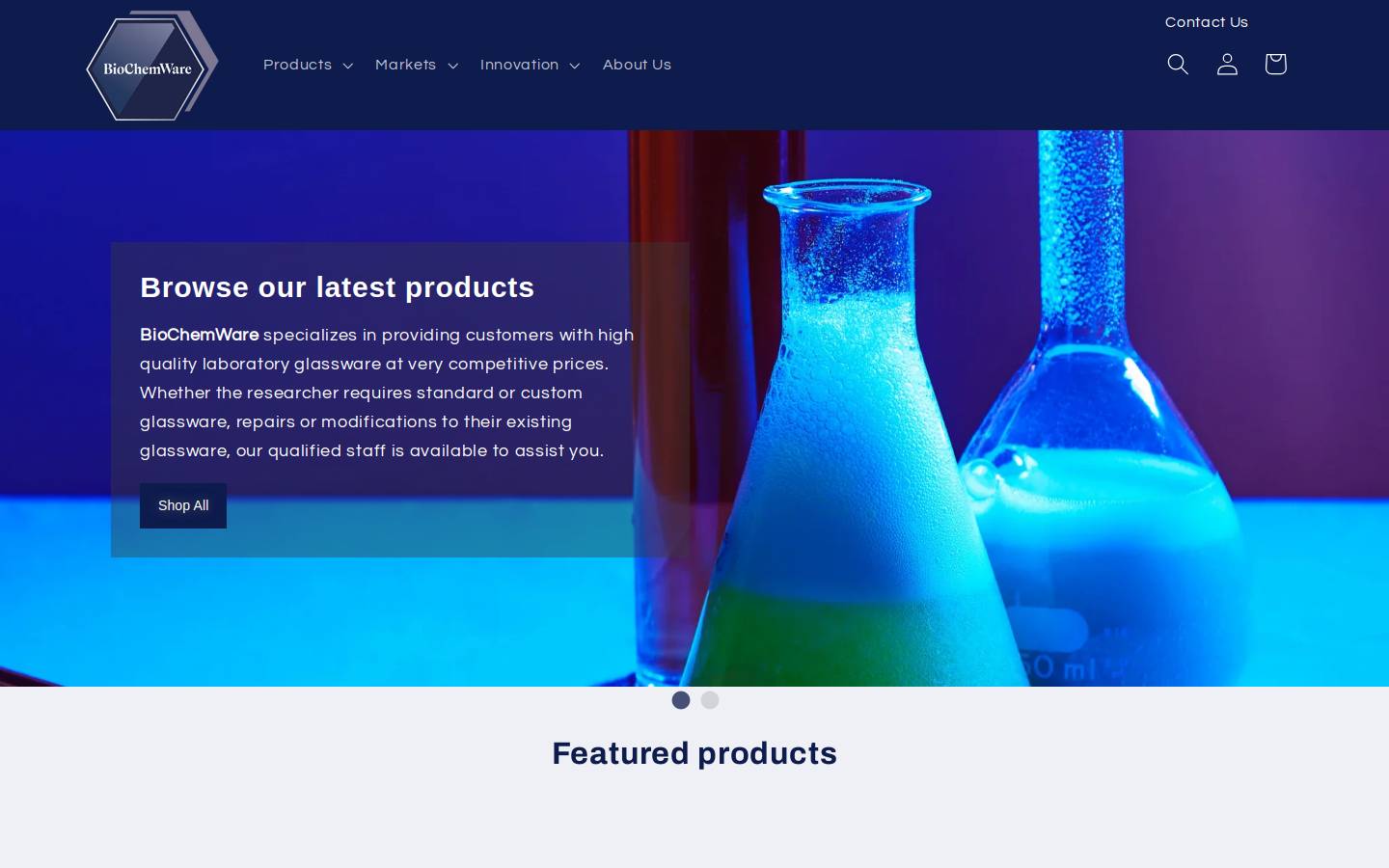 glassblowers.com homepage screenshot